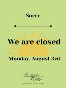 We are closed