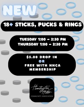 $5.00 DROP IN OR FREE WITH HHCA MEMBERSHIP (10)