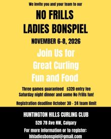 Ladies Bonspiel HUNTINGTON HILLS CURLING CLUB