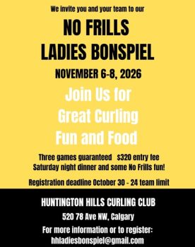 Ladies Bonspiel HUNTINGTON HILLS CURLING CLUB