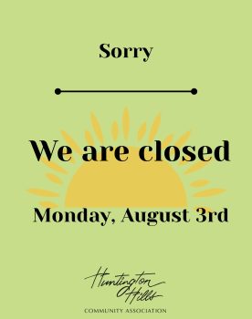 We are closed